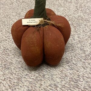 Rustic Fabric Pumpkin Decor